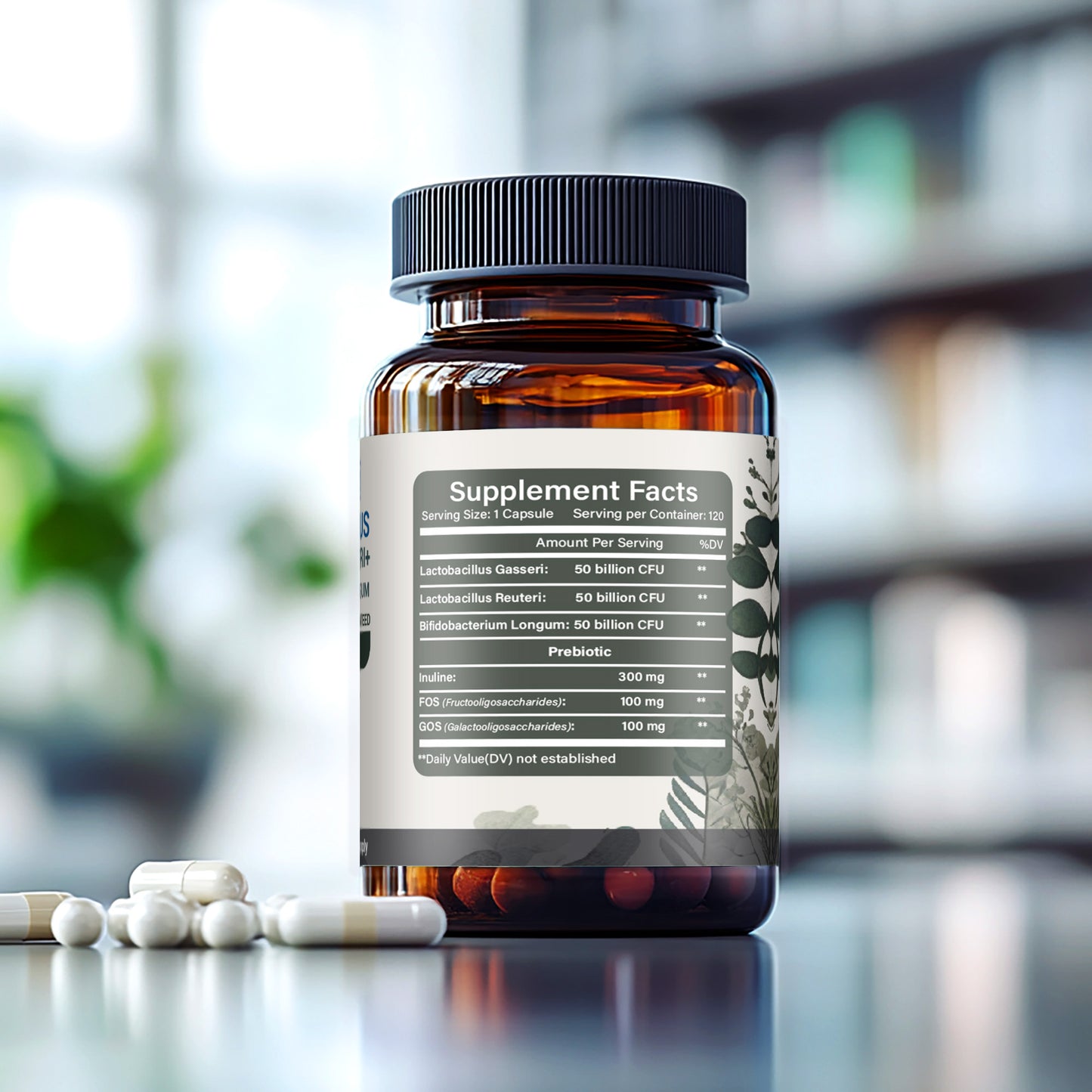 Lactobacillus Reuteri & Gasseri Probiotic - Bifidobacterium Longum - 150B CFU - 120 DR Capsules - Panstellar Shop