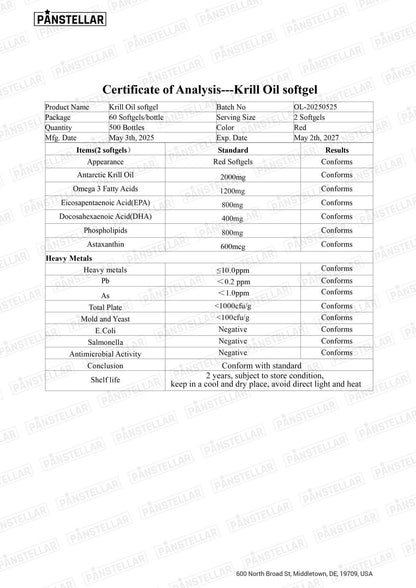 Omega - 3 Krill Oil 2000 mg - Panstellar Shop