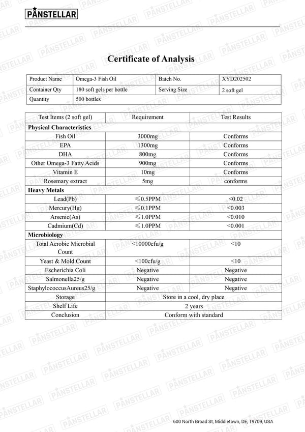 Omega 3 Fish Oil 3000mg