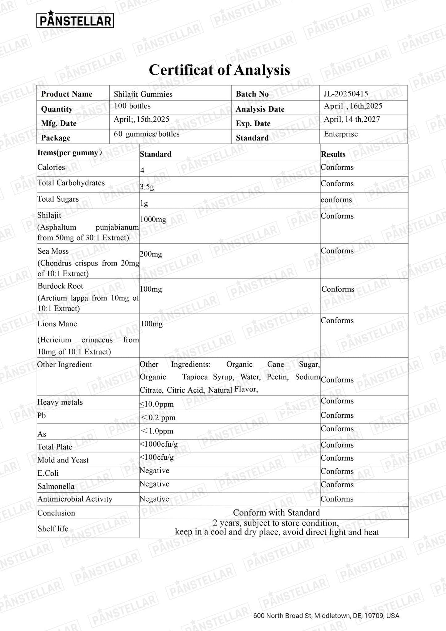 Pure Himalayan Shilajit Gummies - 1500mg - 3 Months Supply - Panstellar Shop