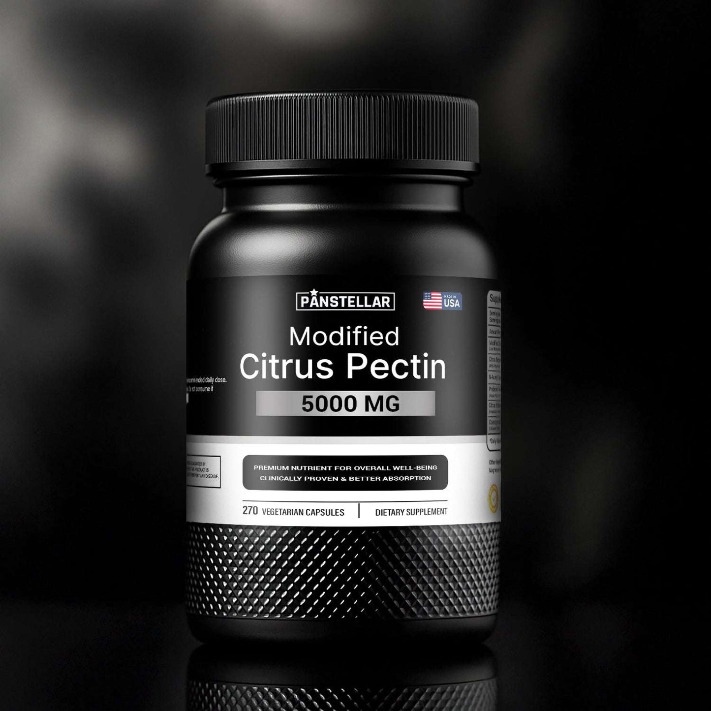 Modified Citrus Pectin – 5g Per Serving (270 Capsules) - Panstellar Shop