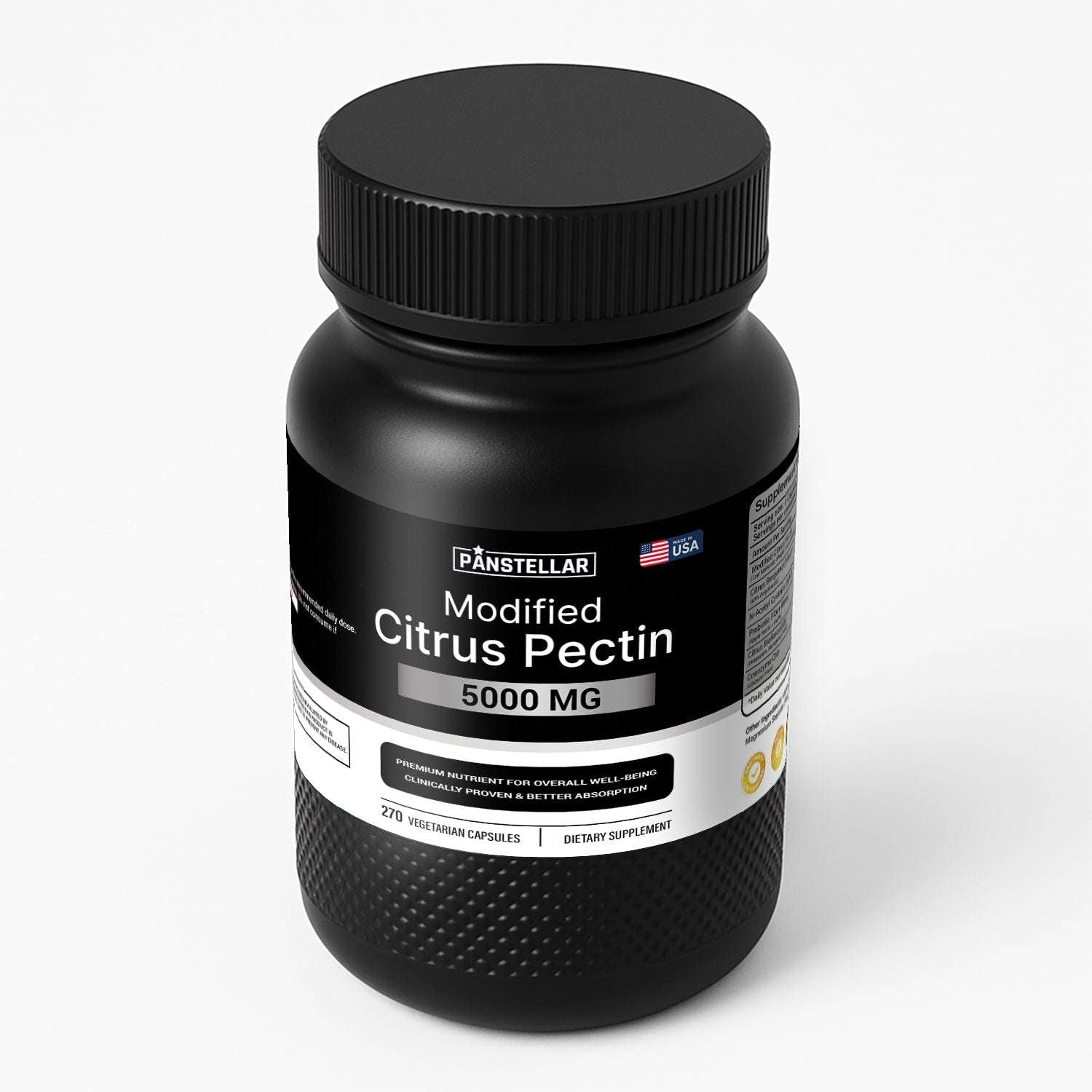 Modified Citrus Pectin – 5g Per Serving (270 Capsules) - Panstellar Shop
