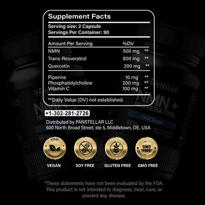 NMN + Resveratrol Capsule - Panstellar Shop