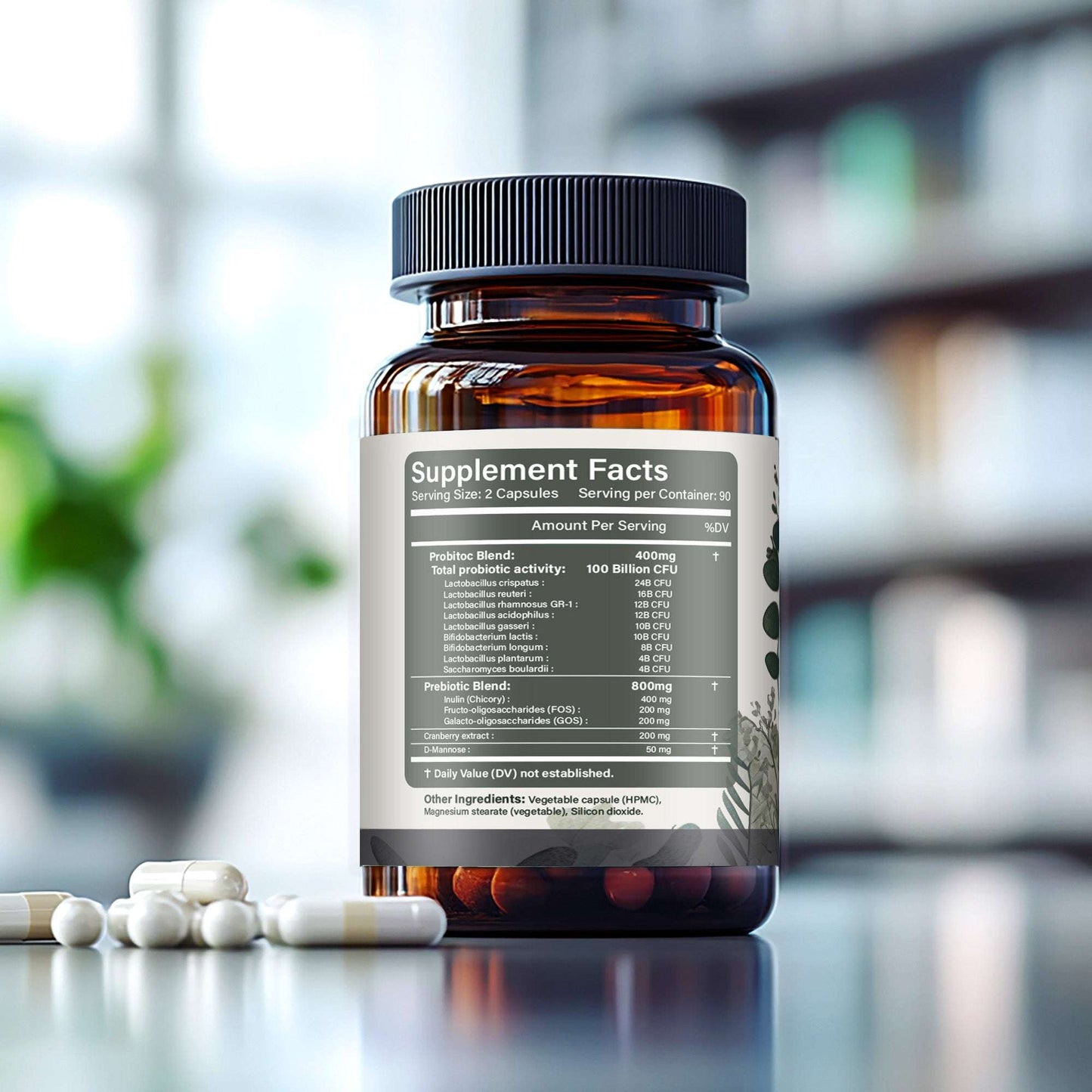 Women's Probiotic - 9 Unique Strains - 100B CFU - 180DR capsules - Panstellar Shop